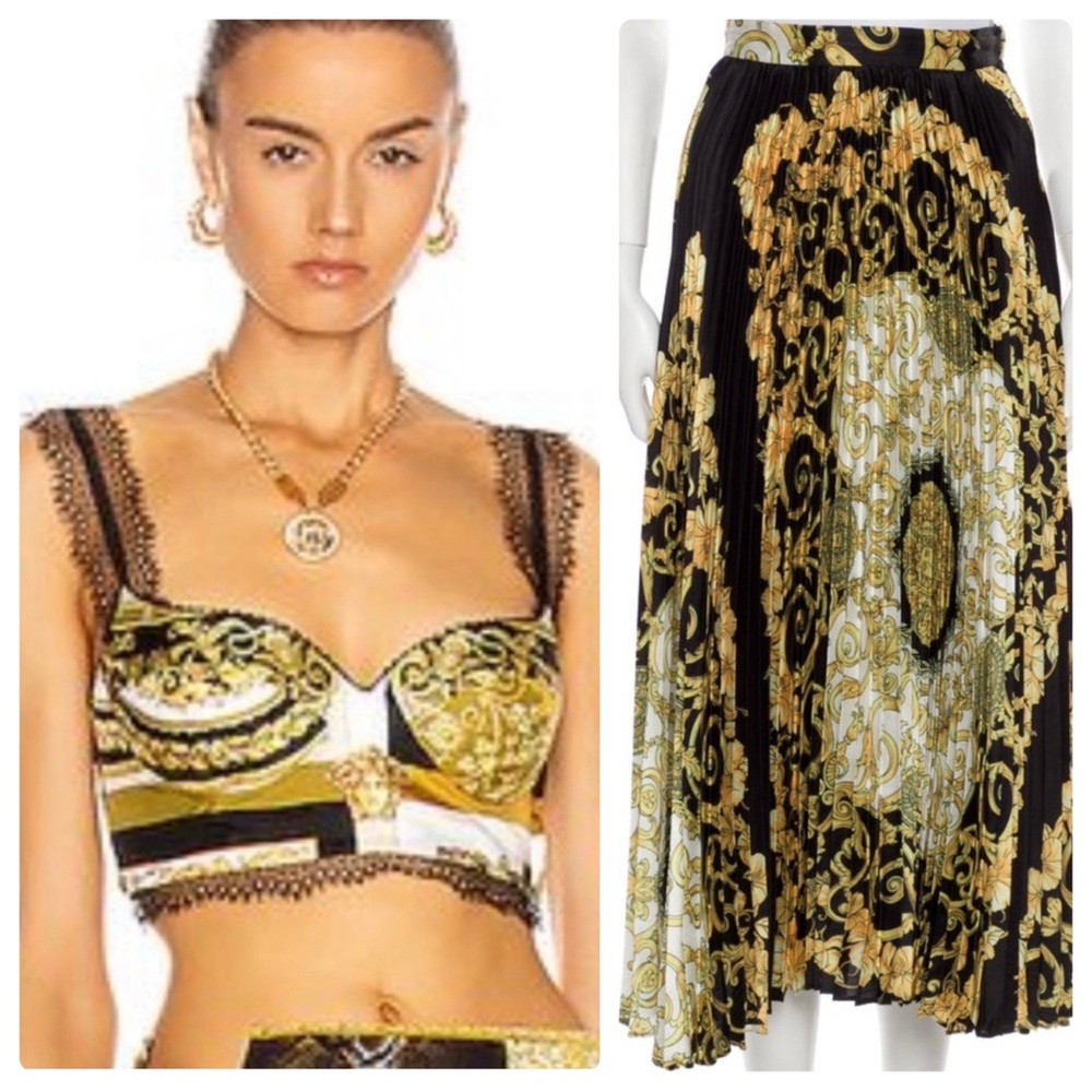 Versace Barocco Silk Skirt Set - Picture 4 of 12